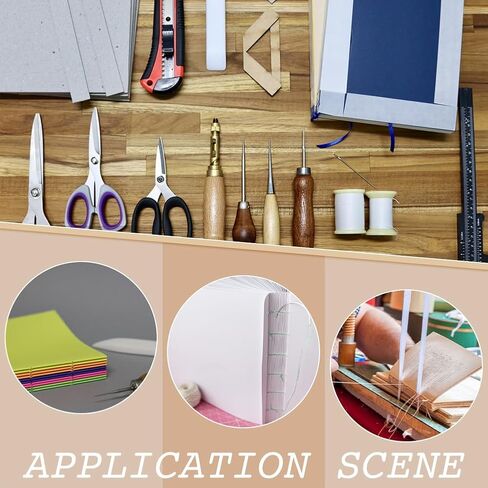 UNICRAFTALE 1 Set Book Binding Kits Books Binding Materials Bookbinding Supplies Book Repair Kit with Bone Folder Awl Needles was Thread for Binding and Repair 11.61"x7.68" in Saudi Arabia