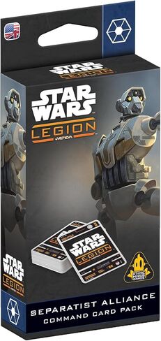 Star Wars: حزمة بطاقات قيادة Legion Separatist Alliance - لعبة منمنمات للطاولة، لعبة استراتيجية للأطفال والكبار، للأعمار من 14 عامًا فما فوق، لاعبان، وقت لعب لمدة 3 ساعات، مصنوعة بواسطة Atomic Mass Games in Saudi Arabia
