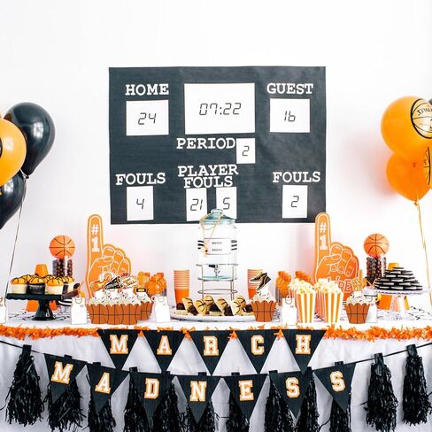 48 Pieces Basketball Cupcake Toppers Wrappers for Boys Girls, Sports Theme Basketshooting Sneakers Champion Jersey Patterns Cupcake Decoration for Kids Birthday Baby Shower Party Holiday Supplies in Saudi Arabia