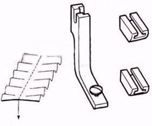 Cutex HIGH Shank Shirring/Gathering Foot with Adjustable Blocks Compatible Part Number #S950 in Saudi Arabia