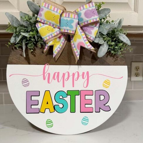 Easter Stencils for Painting on Wood 12" Easter Stencil Spring Stencil Welcome Happy Easter Templates for Porch Door Home Decor in Kuwait