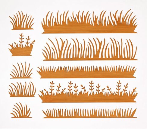 Grass Stencil – Landscape Grass Border Pattern Reusable Template for Painting, Crafting, Walls, DIY Art and Home Decor in Saudi Arabia