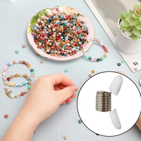 20 Pcs Spring Bead Clamps,Bead Stopper Prevent Beads from Falling for Jewelry Making Tool,DIY Bracelets, Necklaces and Earrings in Saudi Arabia