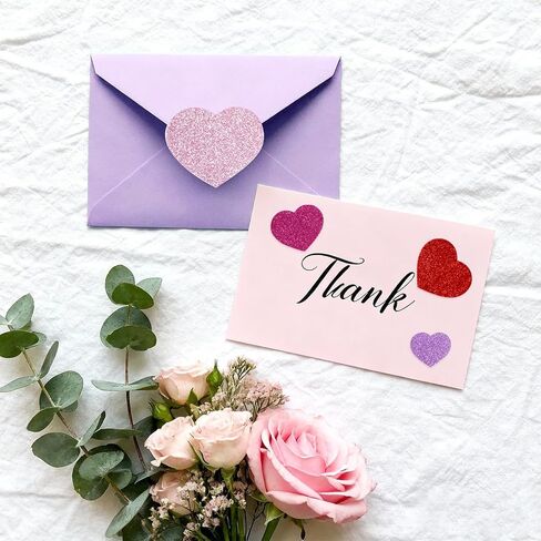 360 Pcs Glitter Heart Stickers, Self Adhesive Foam Hearts, 4 Sizes 5 Colors Heart Shaped Decals for Valentine's Day Crafts, DIY Greeting Cards & Party Decorations (Red and Pink) in Saudi Arabia