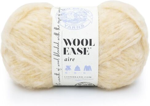 Lion Brand Wool-Ease Aire Yarn, Soft Yarn for Knitting, Crochet, and Crafts, Cotton Candy, 3 Pack in Saudi Arabia