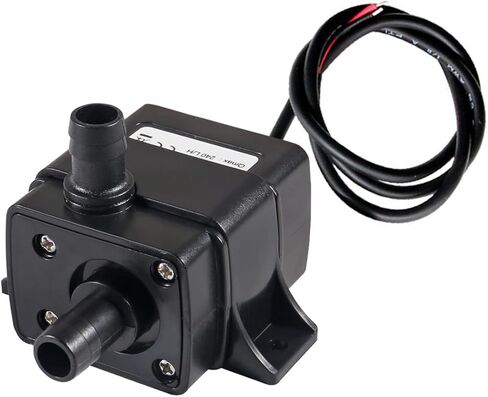 DC 12V Submersible Mini Water Pump,240L/H 5W Ultra-Quiet Micro Brushless Pump 3M Pumping Head Water Pump with 2pcs Clear Tubing for Aquarium Fish Tank Hydroponics (2 Pack) in Saudi Arabia
