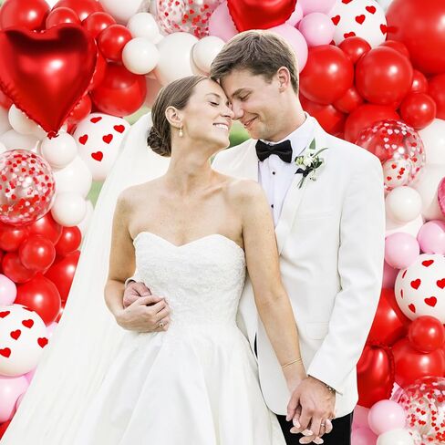 Galentines Day Balloon Arch Kit, Galentines Day Party Decorations with Rose Petals for Bridal Wedding Bachelorette Engagement Birthday Romantic Valentines Party Decorations in Saudi Arabia