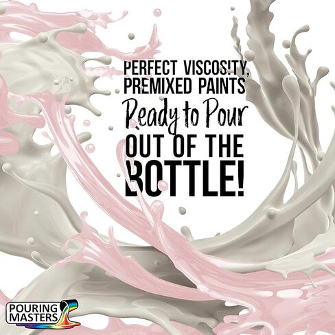 Pouring Masters Cotton Candy Pink Ready to Pour Acrylic Pouring Paint - Premium 64-Ounce Pre-Mixed Fluid Acrylic Paint - Fluid Art Supplies for Canvas, Wood, Paper, Tile & Rocks in Saudi Arabia
