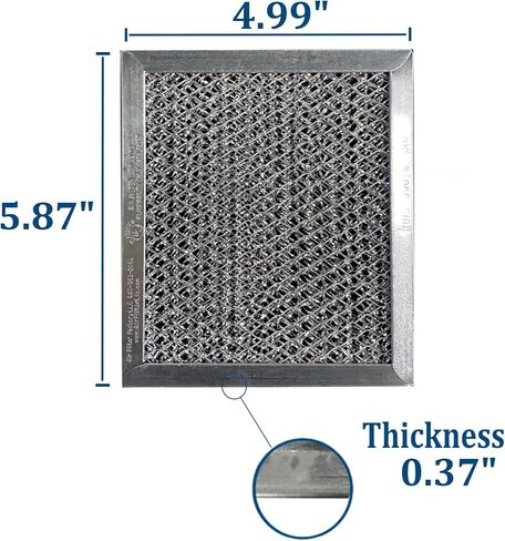 Air Filter Factory 5 X 5-7/8 X 3/8 Microwave Oven Charcoal Carbon Filters 2-Pack in Saudi Arabia