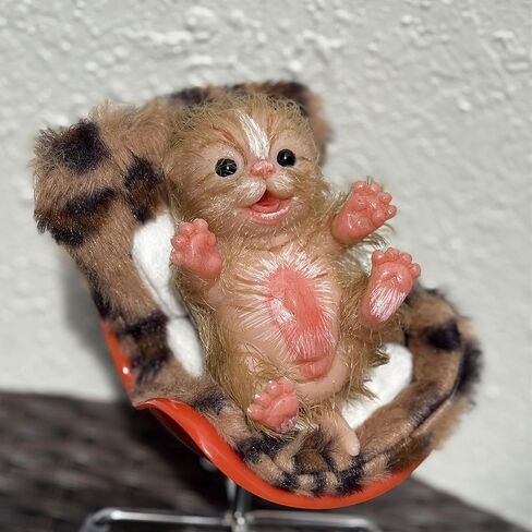 دمى سيليكون تولد من جديد على شكل حيوانات، لعبة لطيفة وواقعية للقطط الصغيرة الناعمة مقاس 12.7 سم in Kuwait