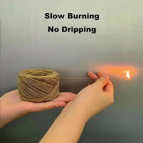 200 ft Hemp Candle Wick 100% Organic Hemp Wick Candle Wick for DIY Candle Making Craft Making in Saudi Arabia