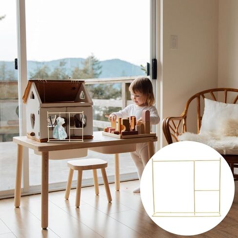 HOMSFOU Doll Clothes Rack for 18 Inch Dolls Mini Fashion Dream Wardrobe Doll Hanger Organizer for Clothes Storage and Dollhouse Bedroom Accessories in Saudi Arabia