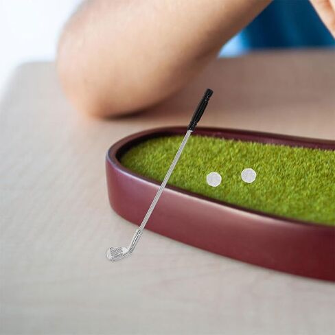 مجموعة واحدة من Veemoon لبيت الدمى المصغر لنادي الجولف، مجموعة نموذج جولف صغير لبيت الدمى، ديكورات رياضية للمناظر الطبيعية الصغيرة، زينة لتزيين حفلات الكيك in Kuwait