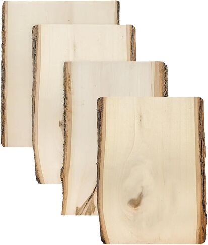ألواح خشب الزيزفون ذات الحافة الحية من Foggy Bottom Woodworks، مقاس 0.69 × 7 إلى 9 × 11 بوصة، 4 عبوات in Saudi Arabia