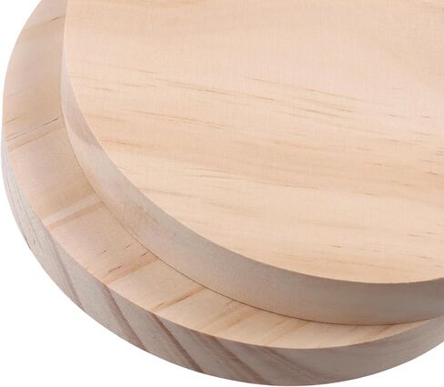 8PCS 6 Inch Round Wooden Discs Circles, 0.78 Inch Thickened Unfinished Wood Wooden Plaque,Woode Coasters for Crafts DIY Painting in Kuwait
