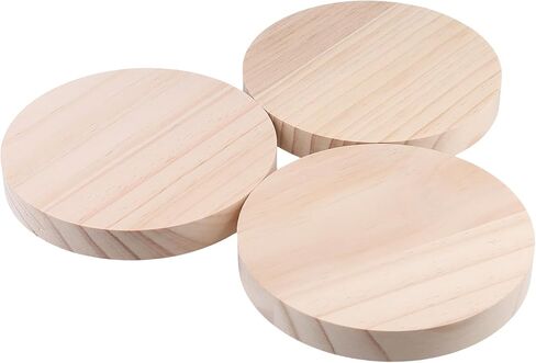 8PCS 6 Inch Round Wooden Discs Circles, 0.78 Inch Thickened Unfinished Wood Wooden Plaque,Woode Coasters for Crafts DIY Painting in Kuwait
