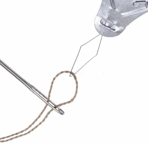 50pcs Embroidery Needle Threader Tool,Aluminum Sewing Machine Needle Threader for Hand Sewin-g Tools,with Gourd-Shaped & Retractable Needles,DIY Needles Threade-r Stitch Insertion Sewing Tool in Saudi Arabia