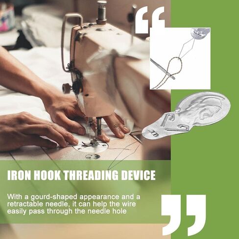 50pcs Embroidery Needle Threader Tool,Aluminum Sewing Machine Needle Threader for Hand Sewin-g Tools,with Gourd-Shaped & Retractable Needles,DIY Needles Threade-r Stitch Insertion Sewing Tool in Saudi Arabia
