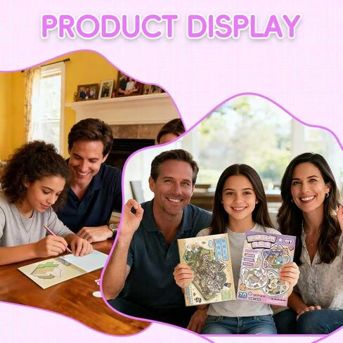 3D Sticker Scene Therapy Book (26 Mini Scenes) DIY Miniature Room Craft Kit - Adorable Kawaii Cottage Stickers, Perfect for Adult Stress Relief and Cozy Activities - Ideal Healing Gift in Saudi Arabia