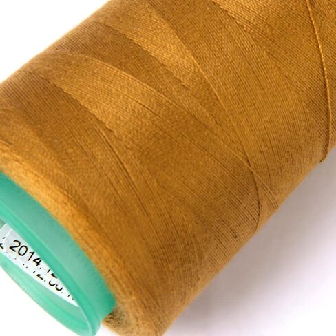 LoveinDIY Jeans Demin Shoes Bag Thread Strong Thick Heavy Duty Spools 3000 YDS, Yellow in Saudi Arabia