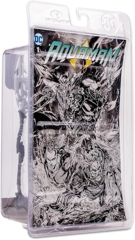 McFarlane Toys Black Manta Line Art (Page Punchers) Gold Label 7" Figure w/Aquaman Comic in Saudi Arabia