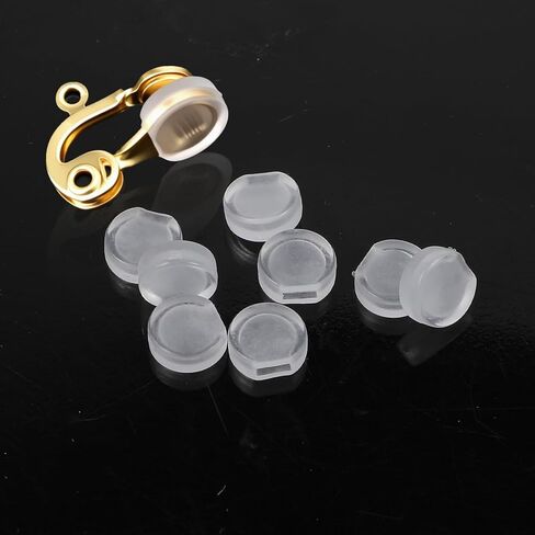 80 Pcs Clip On Earring Pads TPE Material (Better Than Silicone) Clear Clip On Earring Backs, Comfort Earrings Cushions for Clips on Earrings in Saudi Arabia