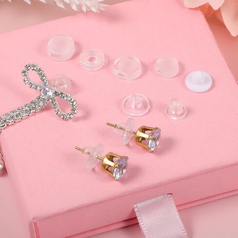 80 Pcs Clip On Earring Pads TPE Material (Better Than Silicone) Clear Clip On Earring Backs, Comfort Earrings Cushions for Clips on Earrings in Saudi Arabia