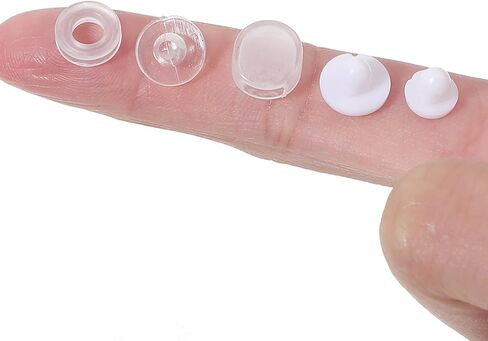 80 Pcs Clip On Earring Pads TPE Material (Better Than Silicone) Clear Clip On Earring Backs, Comfort Earrings Cushions for Clips on Earrings in Saudi Arabia