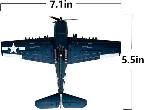 ترقية F6F Hellcat نموذج طائرة بمقياس 1/72 WWⅡ نموذج عسكري مقاتل معدني مع قاعدة حامل قابلة للتدوير F6F Hellcat Kit للتجميع أو الهدايا in Kuwait