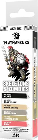 AK Interactive PLAYMARKERS SET AKM102 SKELETONS & ZOMBIES (6x) in Saudi Arabia