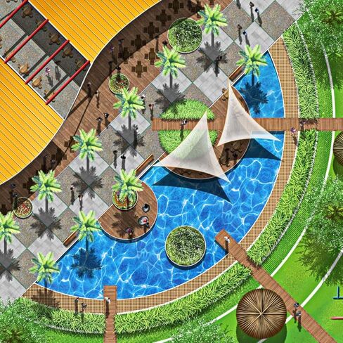 5 Sheets Artificial Water Effect Sticker - DIY Fake River Lake Sheet for Miniature Diorama Scenery. Self Adhesive Blue Ripple Decal for Model Train Layout & Sand Table Decor in Saudi Arabia