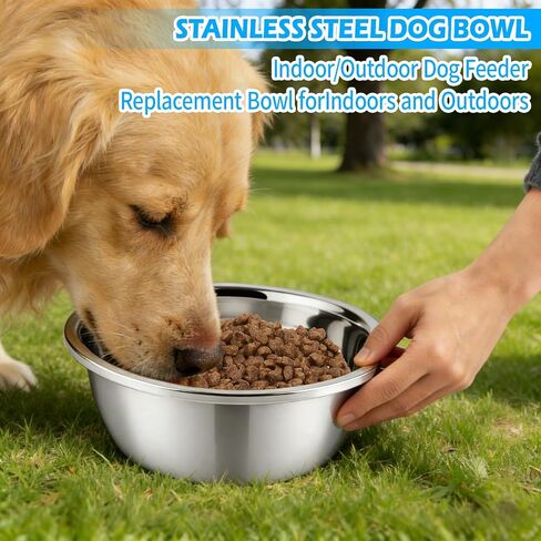 2 Pack Stainless Steel Dog Bowls 6 Cup Large Dog Food Bowl and Water Dish, Non-Slip Metal Pet Bowls for Medium Dogs & Puppies in Saudi Arabia
