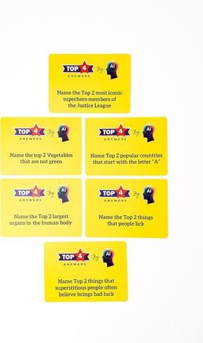 لعبة التخمين في نهاية المطاف! متعة الحفلات سريعة الخطى في ليلة اللعب العائلية والجماعية. سهلة التعلم، مع جولات من 10 إلى 15 دقيقة من المنافسة المرحة لعدد 2 إلى 8 لاعبين... بأسلوب Feud الكلاسيكي! in Kuwait