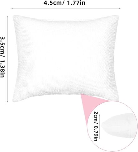 1:12 Scale Miniature Dollhouse Pillows Cozy Tiny Sofa Cushion Models Soft Cloth White Decorative Pillows for DIY Projects Mini Furniture and Home Decor Accessories (6pcs) in Saudi Arabia