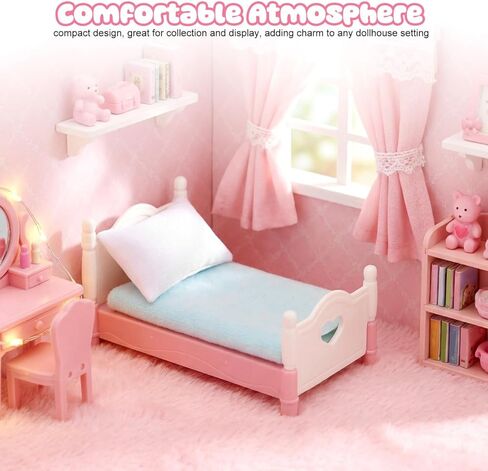 1:12 Scale Miniature Dollhouse Pillows Cozy Tiny Sofa Cushion Models Soft Cloth White Decorative Pillows for DIY Projects Mini Furniture and Home Decor Accessories (6pcs) in Saudi Arabia