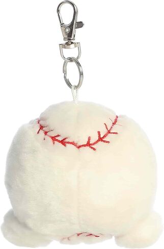 Aurora® Adorable Palm Pals™ Slugger Baseball™ Clip-On - Fun Collectible Plush for Kids and Adult Collectors - Perfect for Decorating Rooms and Birthday Gifts - White 4 Inches in Saudi Arabia