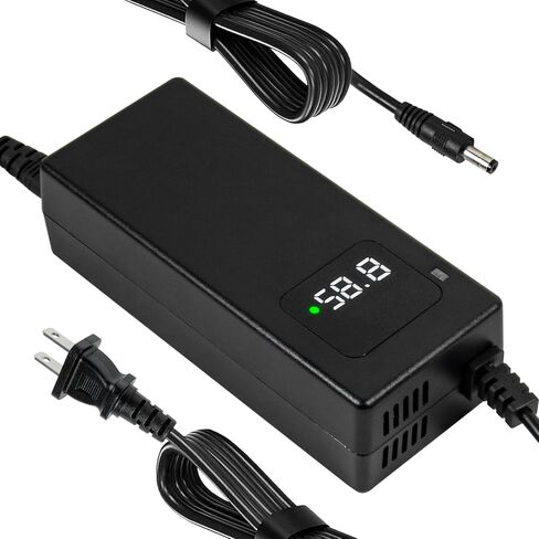 YZPOWER 52V شاحن بطارية الليثيوم مع شاشة ومروحة مدمجة ، محول شاحن الطاقة 58.8V 2A لـ 14S 48V 52V LI-ION PACK 3 PIN MALE XLR in Kuwait