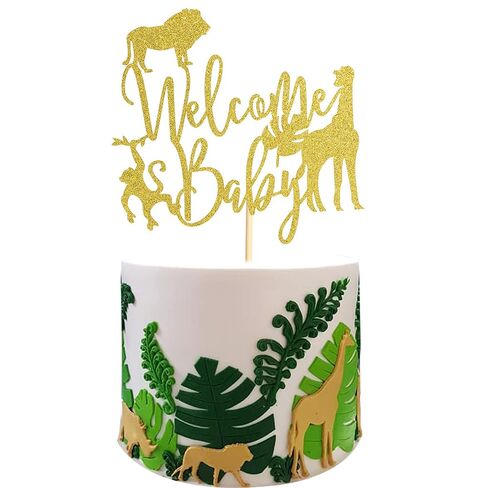 48Pcs Jungle Safari Animals Cupcake Toppers Cute Woodland Animal Cake Topper Decorations Birthday Party Decoration for Baby Shower Jungle Safari Animal Theme Party Supplies Decor in Saudi Arabia
