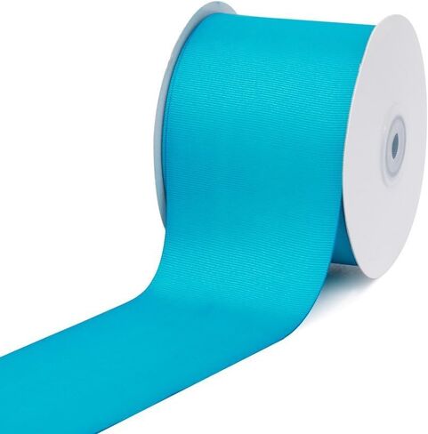 Creative Ideas 3" Solid Grosgrain Ribbon, 25 yd, Turquoise in Saudi Arabia