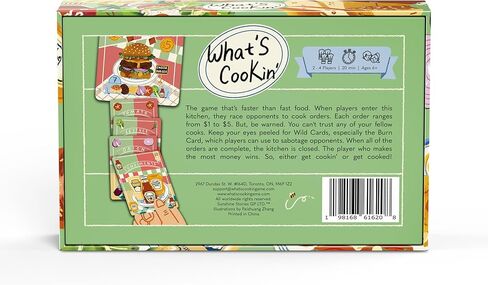 What's Cookin' – The Fast Food Card Game | Easy to Learn, Hard to Master | 15-20 Minute Playtime | Perfect for Family Game Nights & Parties! in Saudi Arabia
