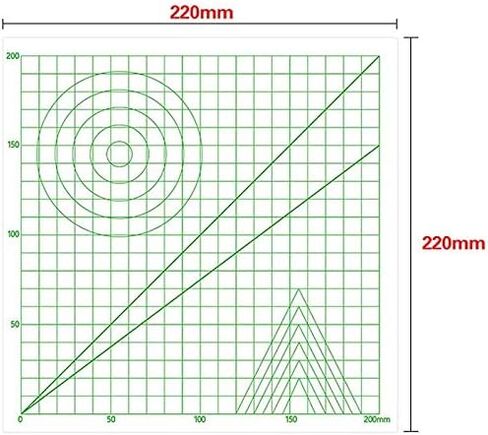 Drawing Mat Drawing Tool For 3D Printing Pen Basic Template Design Mat Gift 220 * 220 * 0.5MM in Saudi Arabia