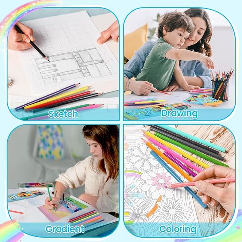 1008 قلم رصاص ملون للأطفال، 84 عبوة من أقلام الرصاص الملونة 12 لونًا، قلم رصاص ملون مُبري مسبقًا للبالغين، لوازم مدرسية كبيرة للمعلمين، لوازم العودة إلى المدرسة، جوائز الفصل الدراسي in Kuwait