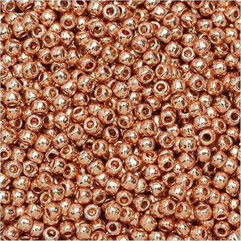 Toho Seed Beads, Permanent Finish Galvanized Rose Gold in Saudi Arabia