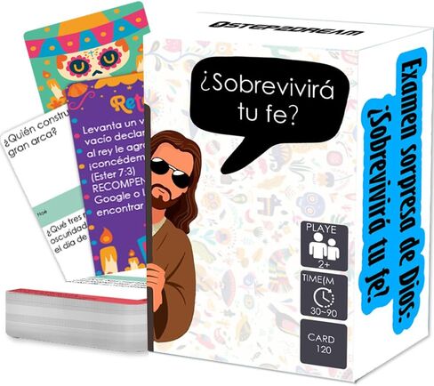 1step2dream Spanish Bible Challenge Game - Interactive Christian Trivia Game for Families & Church Events - Inspiring Religious Catholic Gift in Saudi Arabia