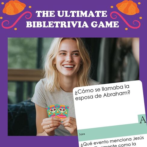 1step2dream Spanish Bible Challenge Game - Interactive Christian Trivia Game for Families & Church Events - Inspiring Religious Catholic Gift in Saudi Arabia