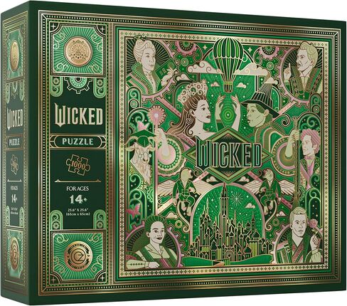 theory11 Wicked Jigsaw Puzzle 1,000 Piece Jigsaw Puzzle - Officially Licensed Wicked Merchandise & Collectibles - Precision Fit and Premium Quality in Saudi Arabia