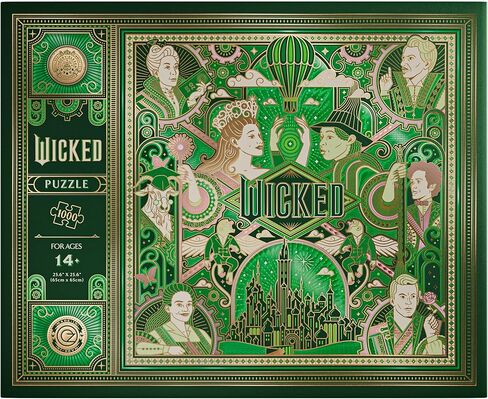 theory11 Wicked Jigsaw Puzzle 1,000 Piece Jigsaw Puzzle - Officially Licensed Wicked Merchandise & Collectibles - Precision Fit and Premium Quality in Saudi Arabia