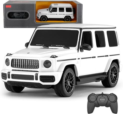 سيارة تحكم عن بعد بمقياس 1:24 لسيارة Mercedes G63، طراز الطرق الوعرة 2.4 جيجا هرتز، سيارات RC، هدية سيارة سباق رياضية كهربائية للبالغين والأطفال والأولاد والبنات - أبيض in Kuwait