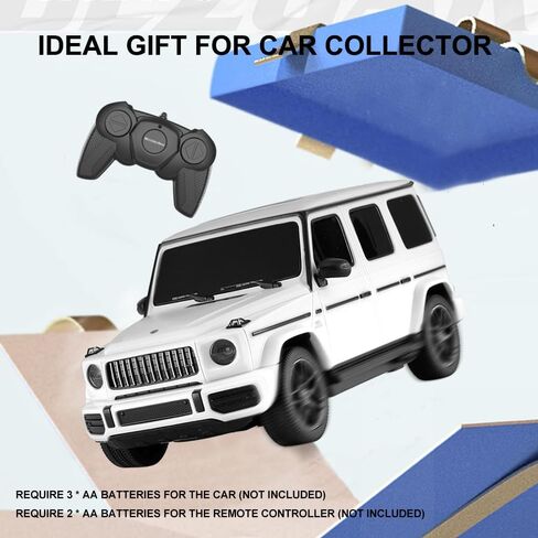 سيارة تحكم عن بعد بمقياس 1:24 لسيارة Mercedes G63، طراز الطرق الوعرة 2.4 جيجا هرتز، سيارات RC، هدية سيارة سباق رياضية كهربائية للبالغين والأطفال والأولاد والبنات - أبيض in Kuwait