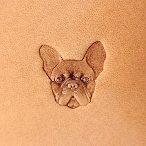DandS ltd Leather Stamp Tool, Frenchie Dog, Professional Steel Craft Tool for Leatherworking, Embossing, Carving & Stamping Leather Projects, Belts Wallets & DIY Projects Compatible with Mallet #282 in Saudi Arabia